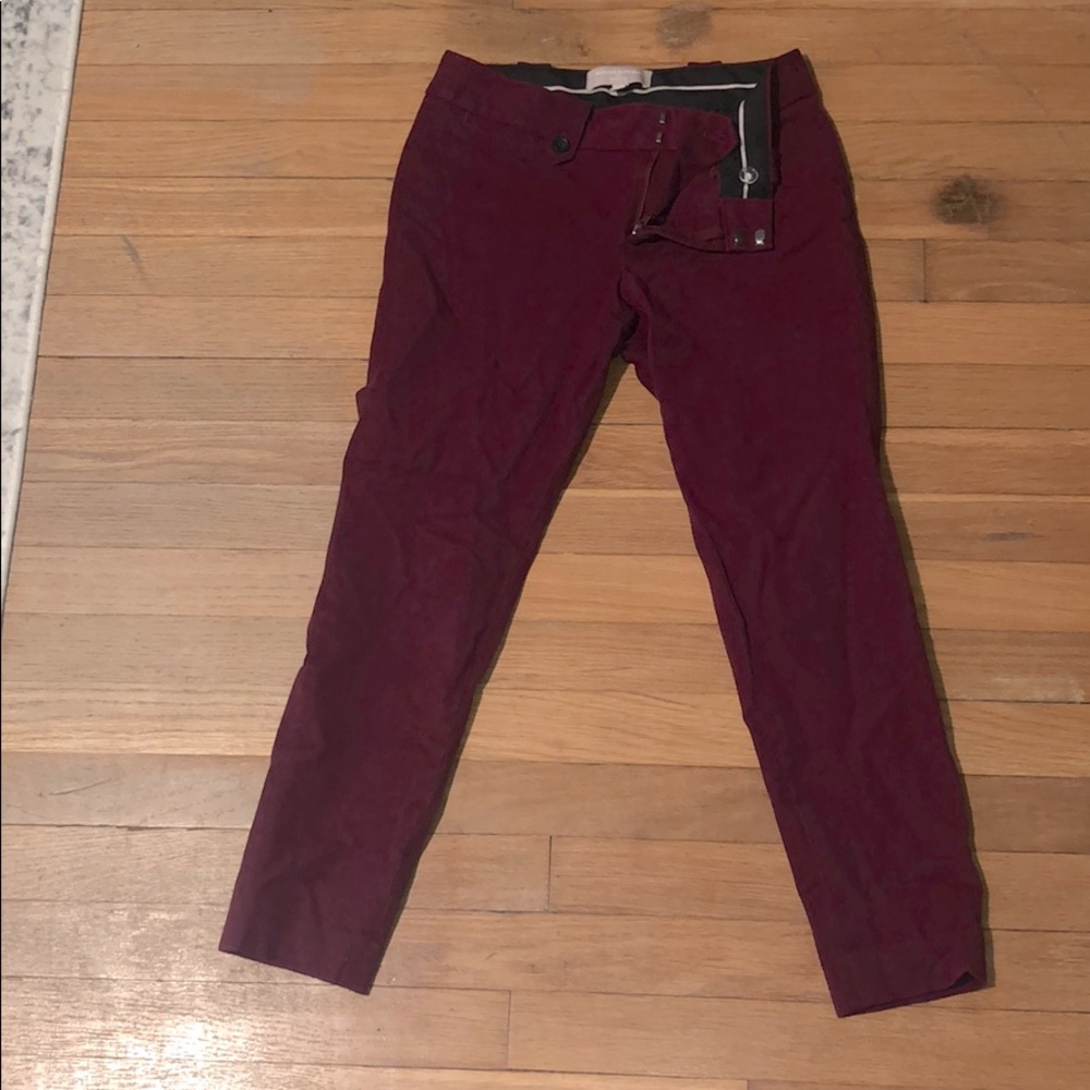Burgundy dress pants